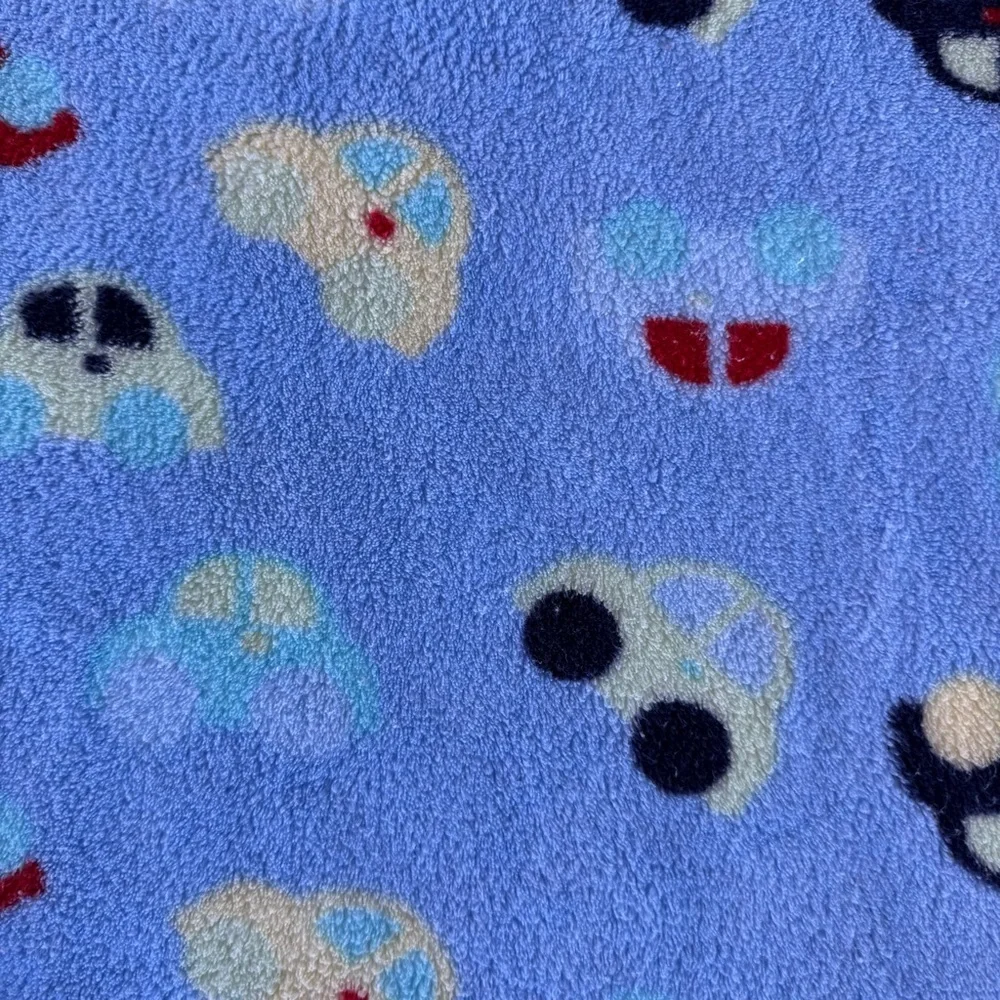Y2K Koala Baby Plush Fleece Car Blanket Babies R US Blue Red Yellow 29x40 GUC
